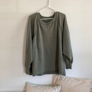 aerie mint green sweatshirt